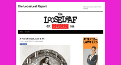 Desktop Screenshot of looseleafreport.com
