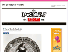 Tablet Screenshot of looseleafreport.com